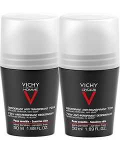 Vichy Homme Deodorant roller 72 uur - 2x50ml