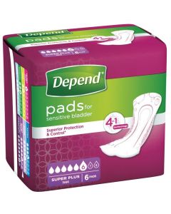 Depend Verband Super Plus 6 Stuks
