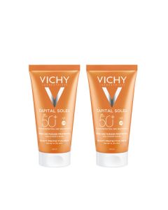  Vichy Capital Soleil SPF50 Dry Touch Zonnecrème - 2x50ml