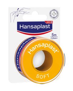 Hansaplast Hechtpleister Soft 2,5cmx5m