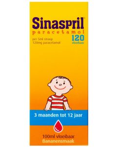 Sinaspril Paracetamol Siroop 120mg/5ml