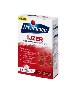 Davitamon Ijzer met Vitamine C en B12 tabletten