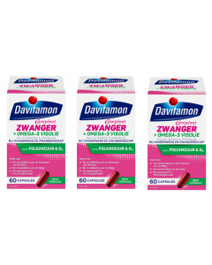Davitamon Compleet Zwanger Omega-3 Visolie 3x60st
