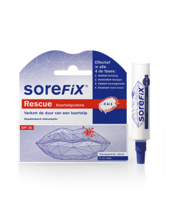 Sorefix Koortslipcrème Rescue SPF30 6ml