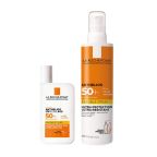 La Roche-Posay Anthelios UVMune Zonnebrand Fluide SPF50+ en Invisible Spray SPF50+ Bundel
