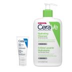 CeraVe Facial Moisturizing Lotion PM + Hydrating Cleansing 473ml
