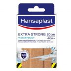Hansaplast Extra Sterke Pleisters Waterproof 80 x 6cm - Langdurige Bescherming 8 Stuks